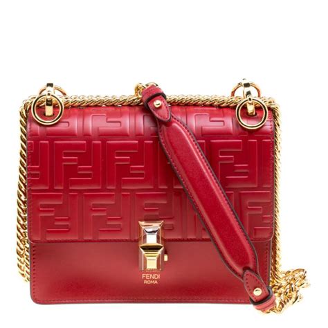 fendi red bag|pre owned Fendi.